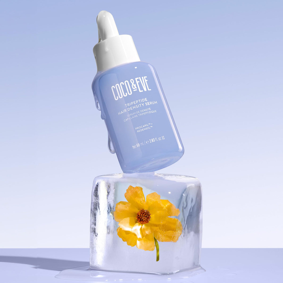 Coco & Eve dropper dispensing serum texture for quick absorption