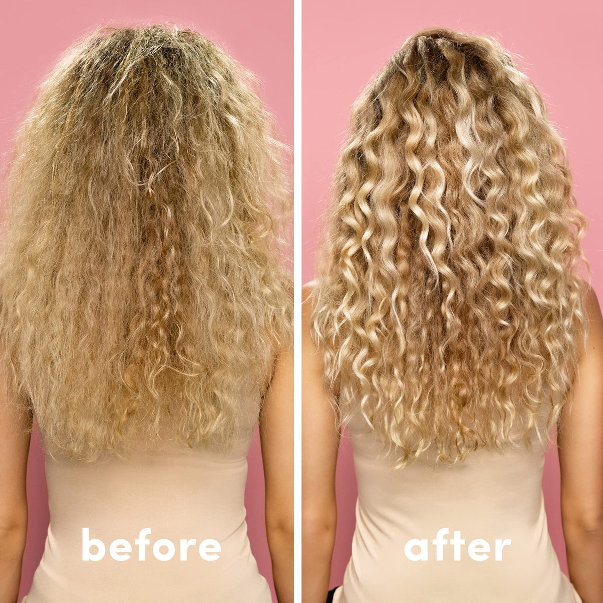 Coco & Eve applied to wet hair showing even coverage and detangling benefit