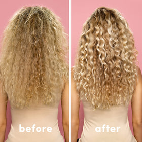 Coco & Eve applied to wet hair showing even coverage and detangling benefit