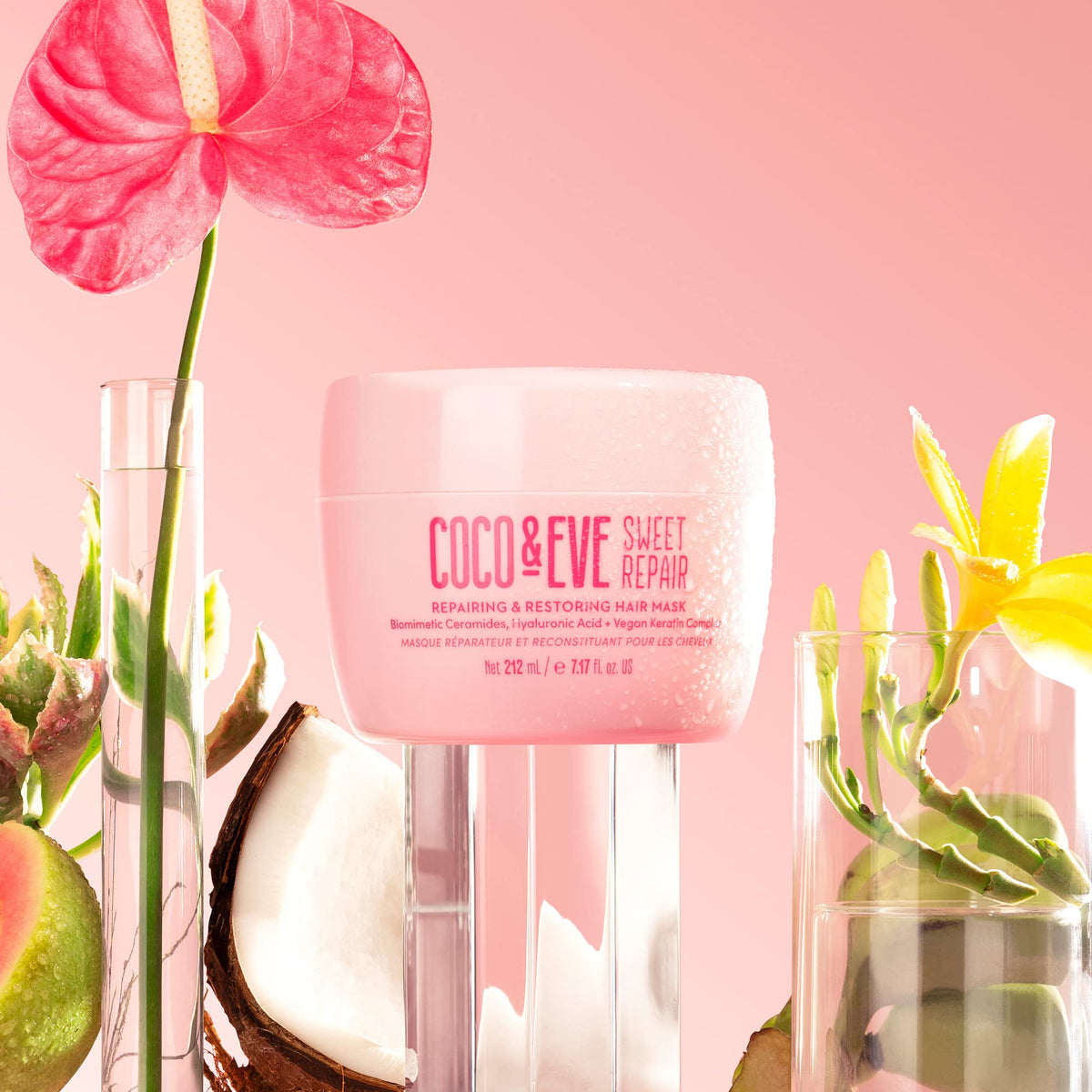 Coco & Eve mask texture close-up showing creamy formula and smooth finish