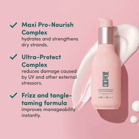 Coco & Eve creamy texture on hand showing lightweight hydration benefit