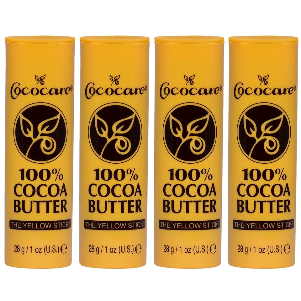COCOCARE front packaging showing four cocoa butter sticks for easy storage