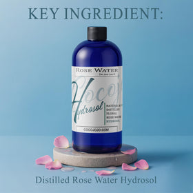 cocojojo spray action mist being dispensed for instant hydration and refreshing skin