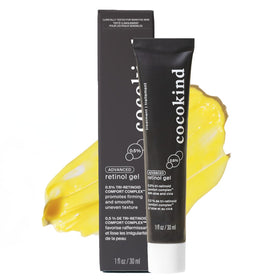 Cocokind front packaging showing the 0.5% advanced retinol gel benefits