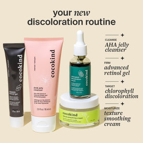 Cocokind product on bathroom shelf styled for routine ease and everyday brightening