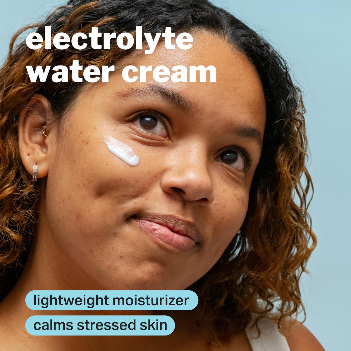 Cocokind eye cream metal applicator tip detail providing cooling de-puff benefit