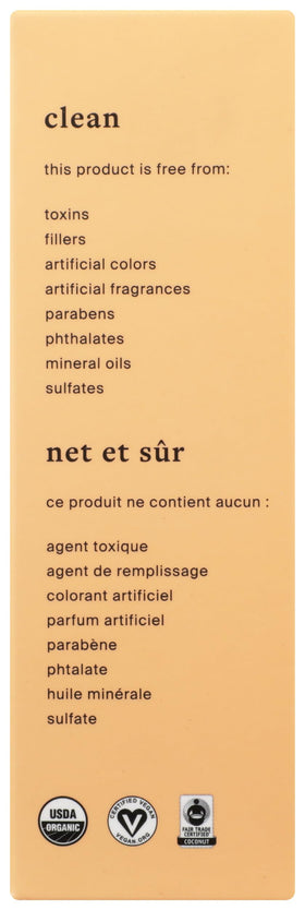 Cocokind ingredients label close-up showing USDA organic transparency benefit