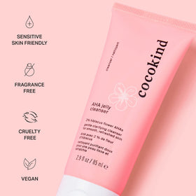 COCOKIND cleanser in use foam on hand demonstrating gentle lather and effective surface cleansing