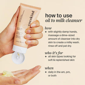 Cocokind pump dispensing oil cleanser for touch-free application benefit