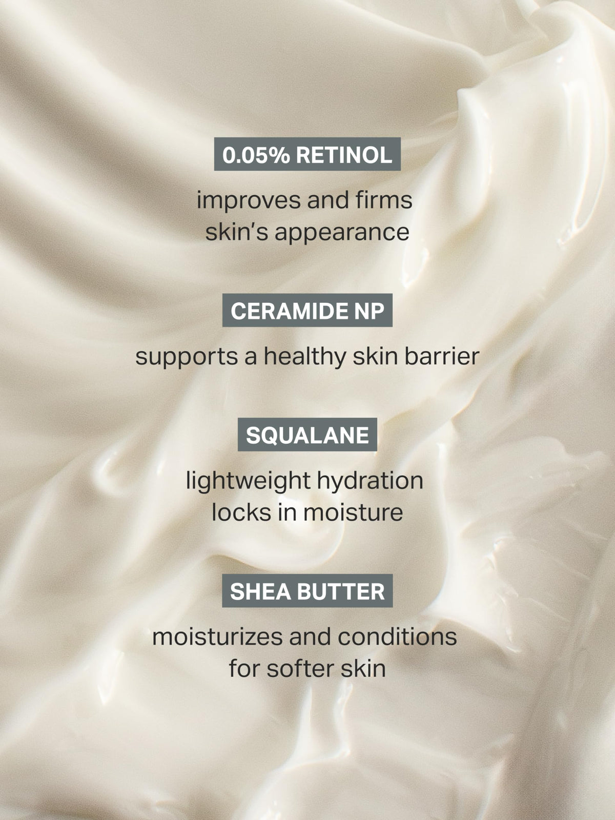 Cocokind cream being applied to leg showing visible smoothing benefit