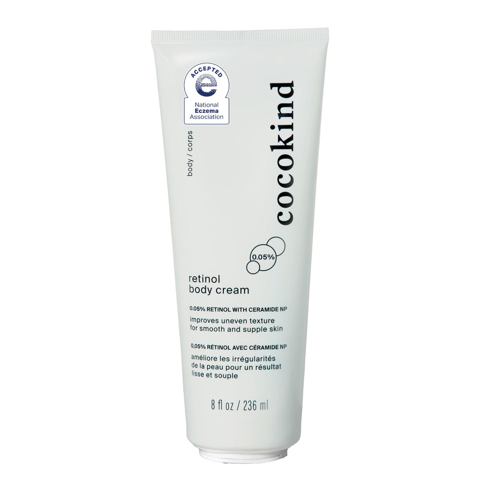 Cocokind front packaging showing clean label and size for clear product ID