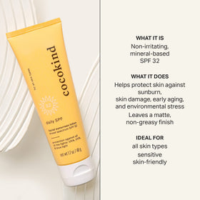Cocokind lotion texture spread on skin showing lightweight finish