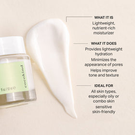 Cocokind open jar close-up showing smooth cream texture for quick absorption