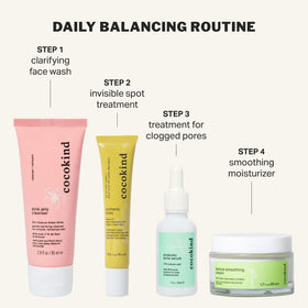 Cream applied under makeup showing Cocokind’s smoothing base benefit
