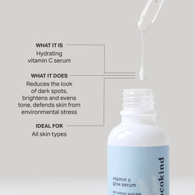 Cocokind serum dropper dispensing lightweight texture, demonstrates easy application and absorbency