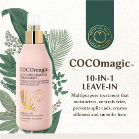 Cocomagic close-up of coconut oil texture highlighting moisturizing action