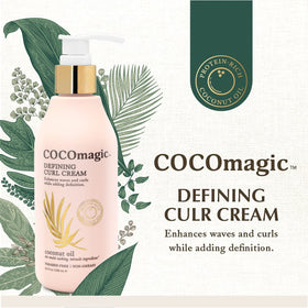Cocomagic cream in hand demonstrating easy application and control