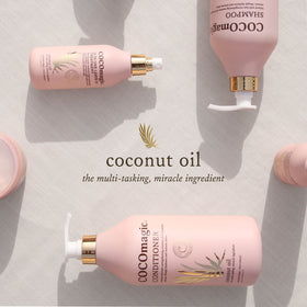 Cocomagic label close-up highlighting Pro Vitamin B5 ingredient benefits