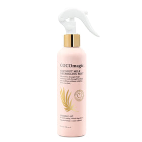 Cocomagic bottle on bathroom shelf suggesting daily routine hydration benefits