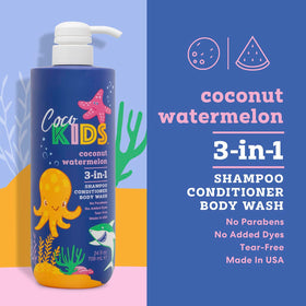 Cocomagic family using bottle in bathroom for quick daily wash