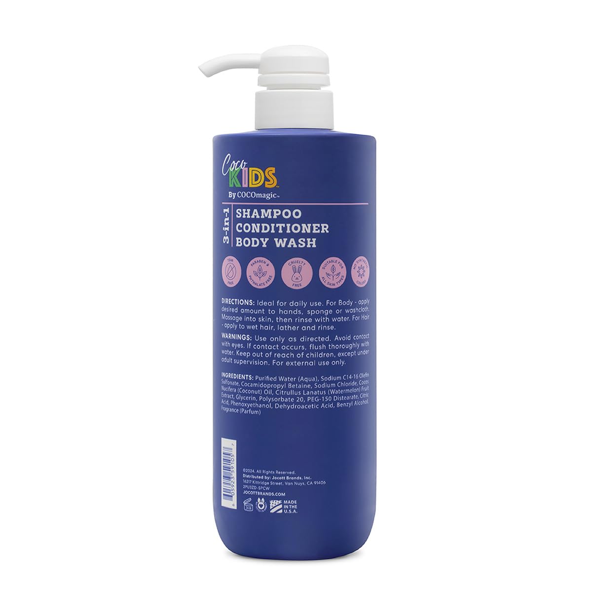 Cocomagic pour showing light gel texture and easy rinsing