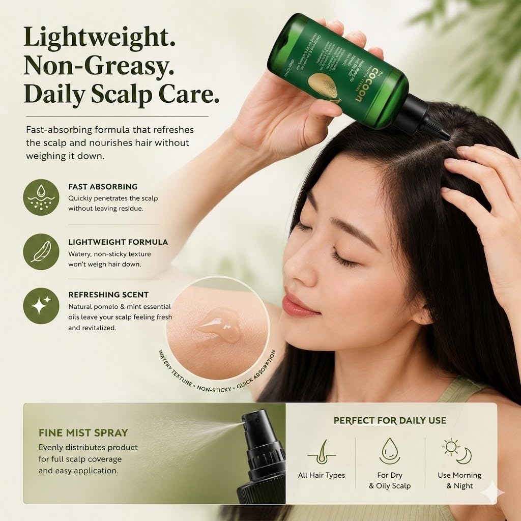 Cocoon Original bottle next to common items showing 140ml size and portability