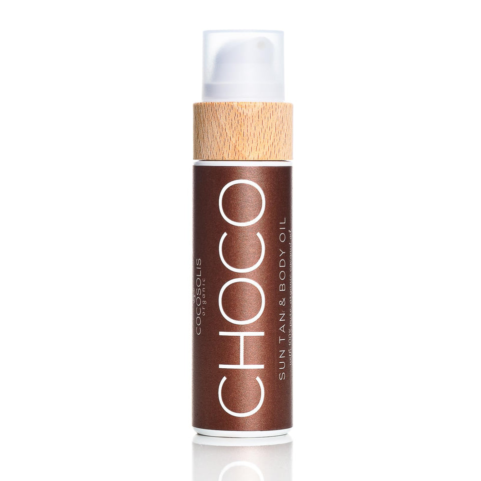 COCOSOLIS bottle front packaging showing product and chocolate scent benefit