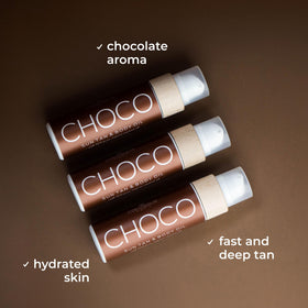 COCOSOLIS before and after skin comparison showing deeper tan