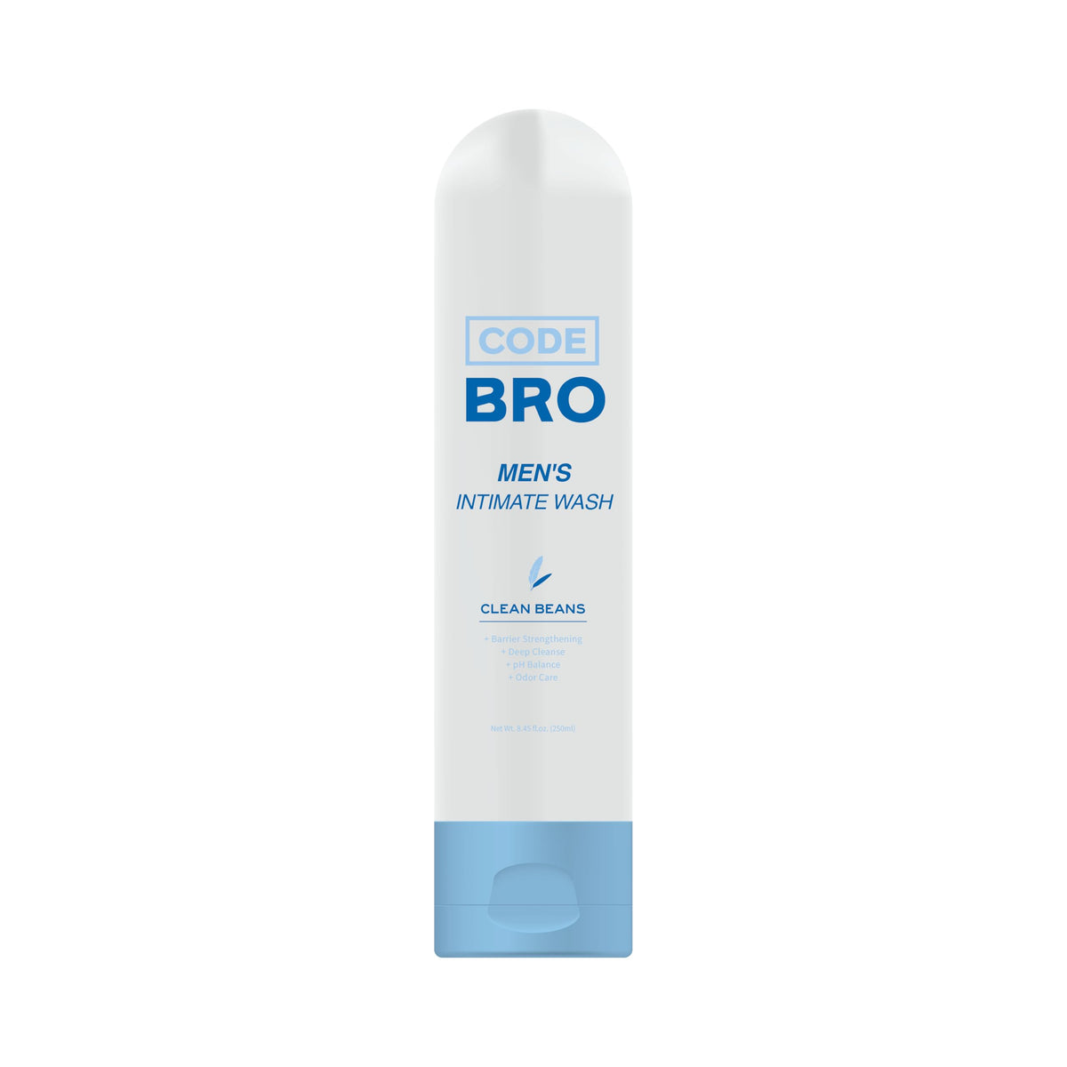 Code Bro front packaging showing bottle and label, promotes confident freshness