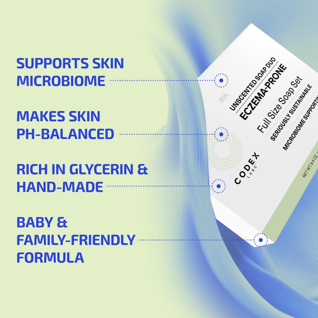 Codex Labs lather in hand demonstrating mild, non-stripping foam for sensitive skin