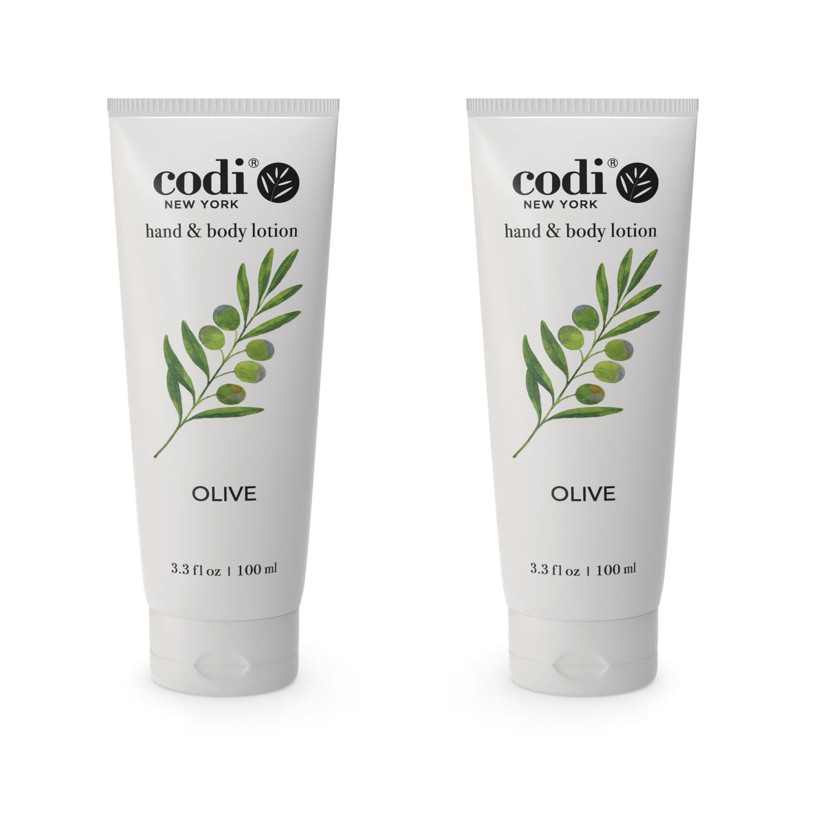 Codi N Codi olive lotion front bottle showing label and travel-size convenience