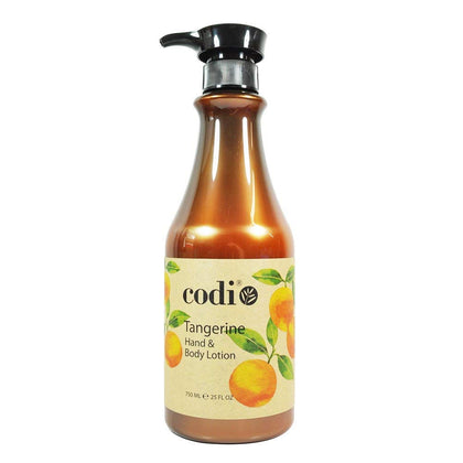Codi N Codi front bottle view showing tangerine lotion, hydrating benefit