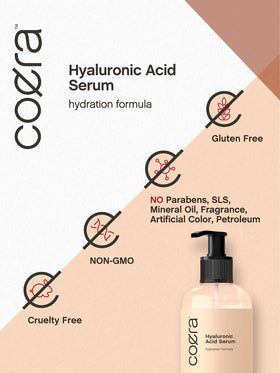 Coera serum applied in hand demonstrating quick absorption and non-greasy feel