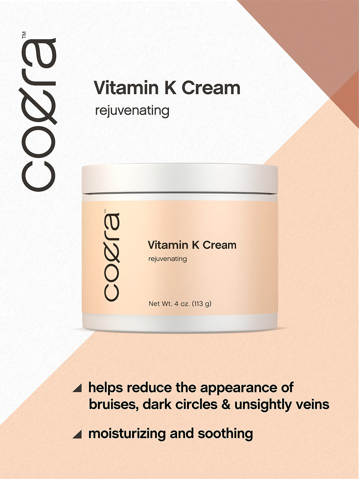 Coera applied under-eye demonstrating gentle application and brightening