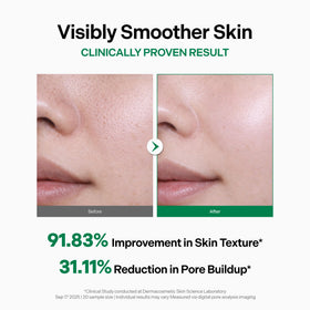 coeternal mask applied on cheek close-up demonstrating cooling effect