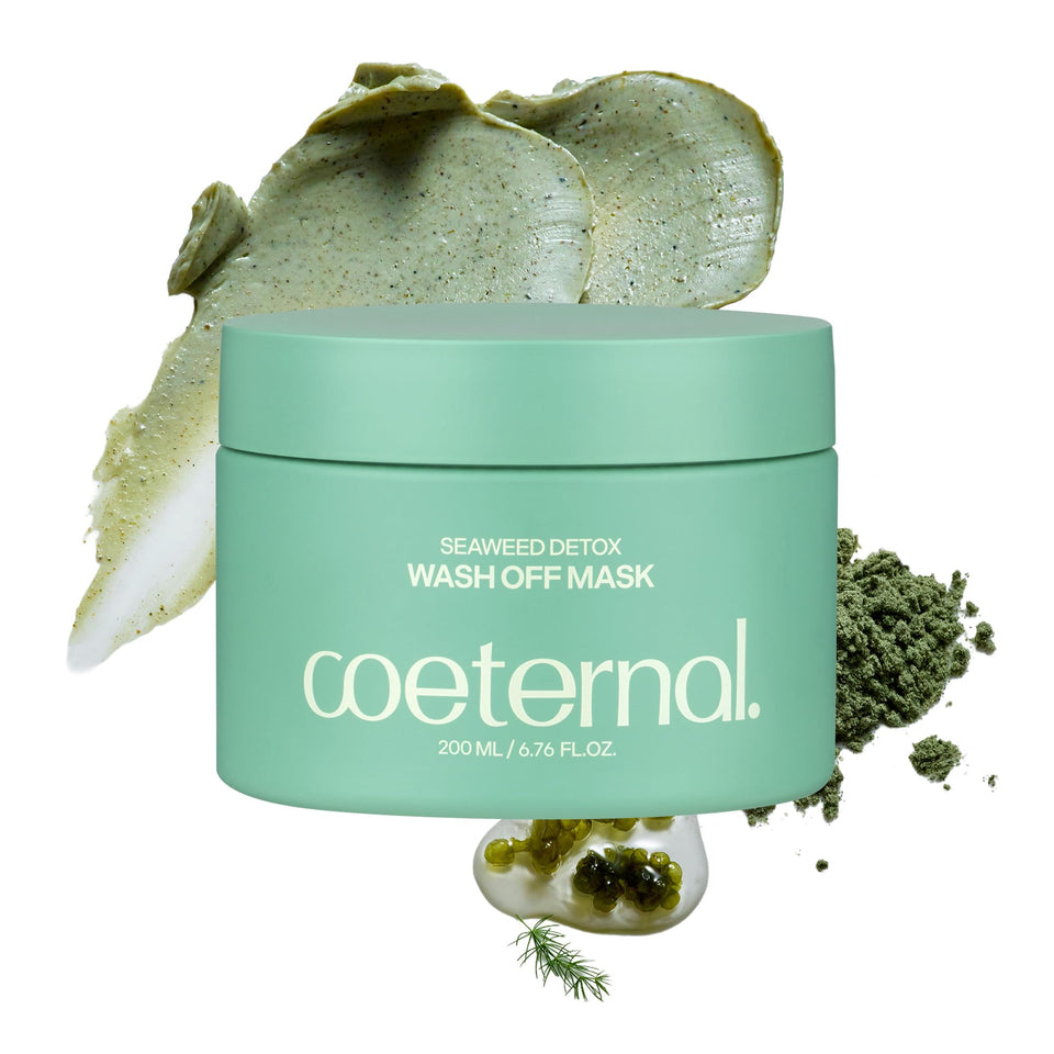 coeternal front packaging showing label and 200ml size benefit: clear pores