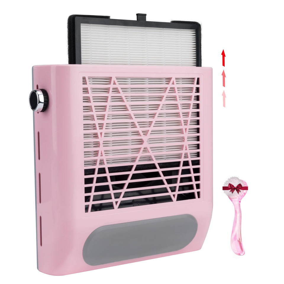 CoFashion front view of the dust collector showing compact design and strong suction benefit