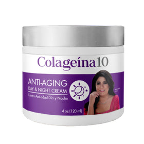 Colageina 10 front jar showing packaging and size benefits