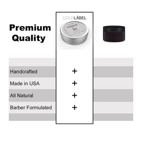 COLDLABEL Wolfin Pomade being scooped by hands for smooth, controlled application benefit