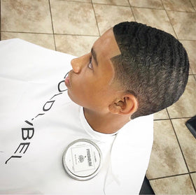 COLDLABEL Wolfin Pomade used on a styled profile showing natural shine and hold benefit