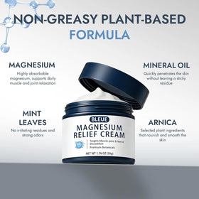 COLEPSW applying Bleue Magnesium to neck and shoulder for targeted soothing and mobility