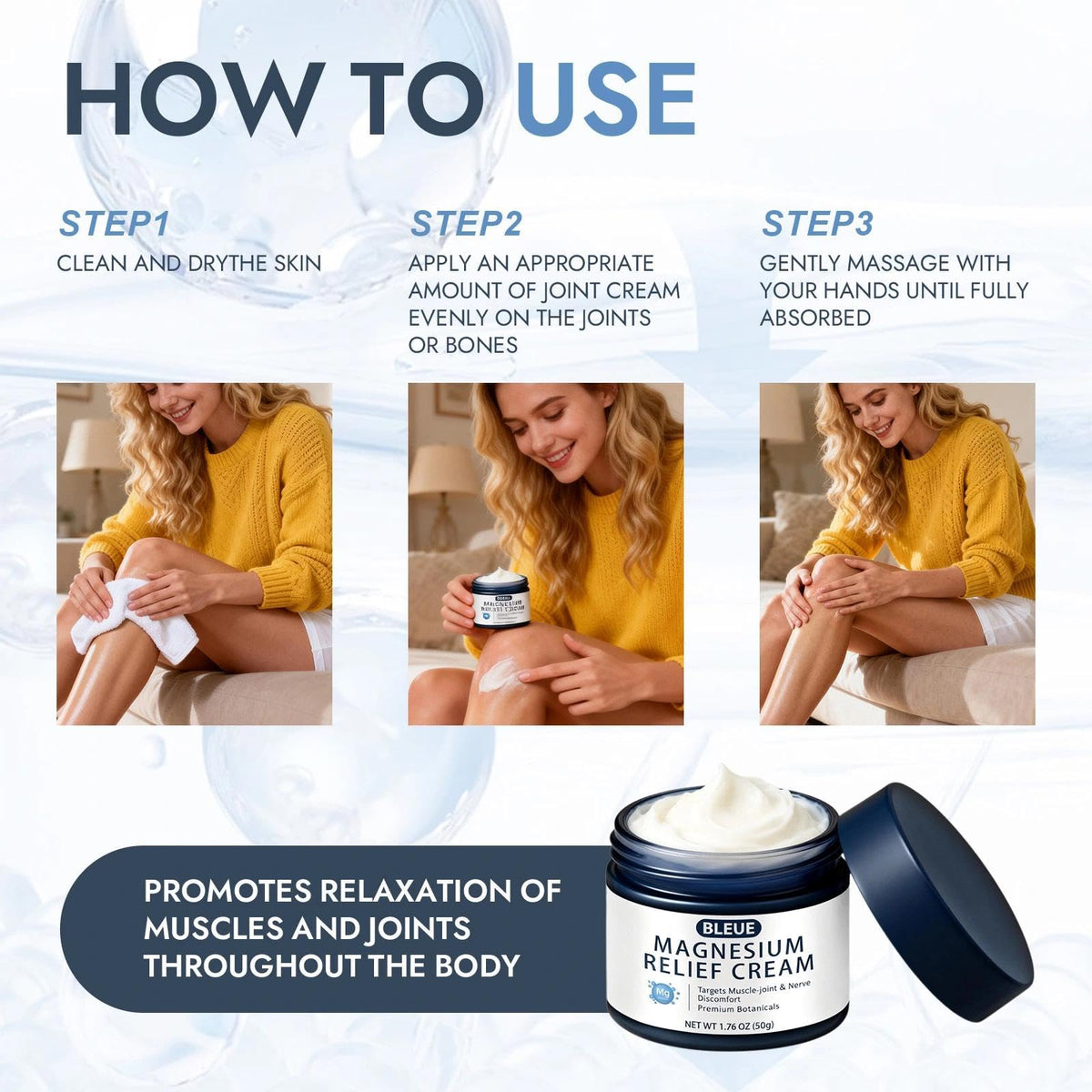 COLEPSW Bleue Magnesium in a gym bag with workout gear for post-exercise recovery readiness