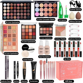 coliusa 40-color eyeshadow palette close-up offering versatile looks
