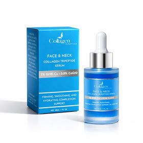 Collagen Tripeptides front bottle on white background showing clean design and quick-absorb benefit