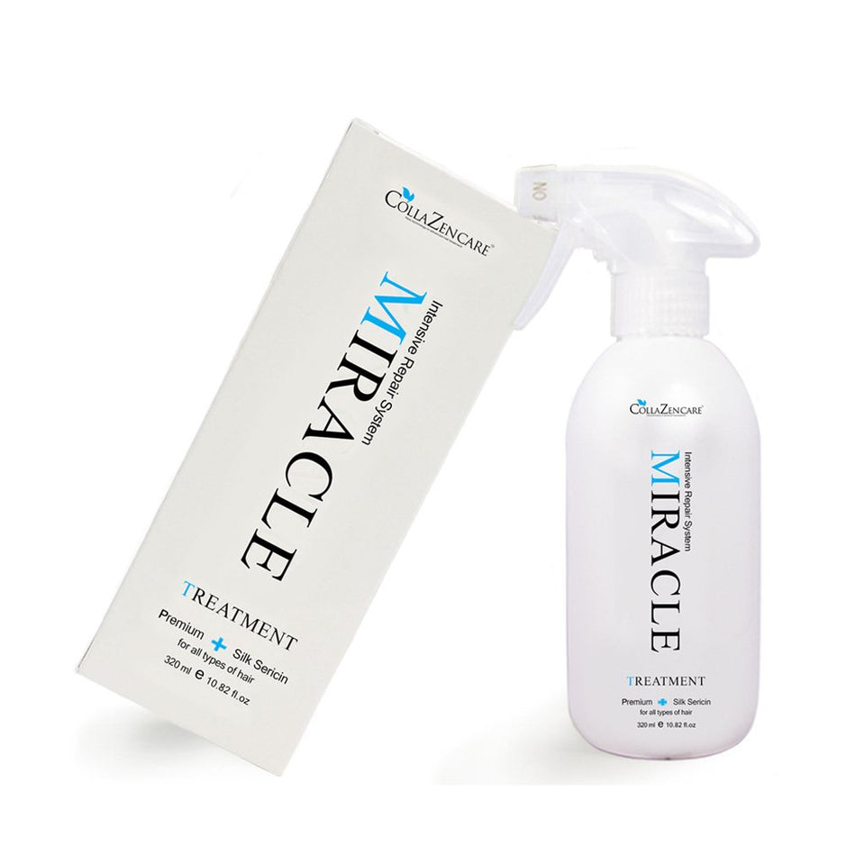 CollaZen Care front bottle showing lightweight treatment that detangles and strengthens
