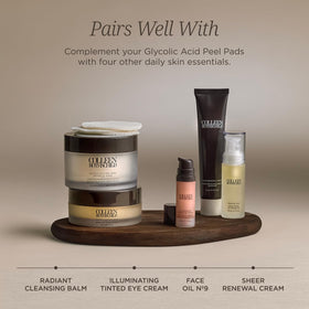 Colleen Rothschild pad being applied to face to improve skin texture