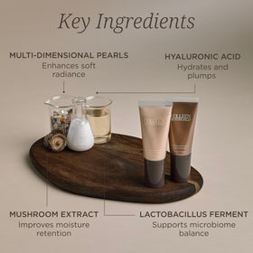 Colleen Rothschild mixed with moisturizer in palm showing customizable glow blending