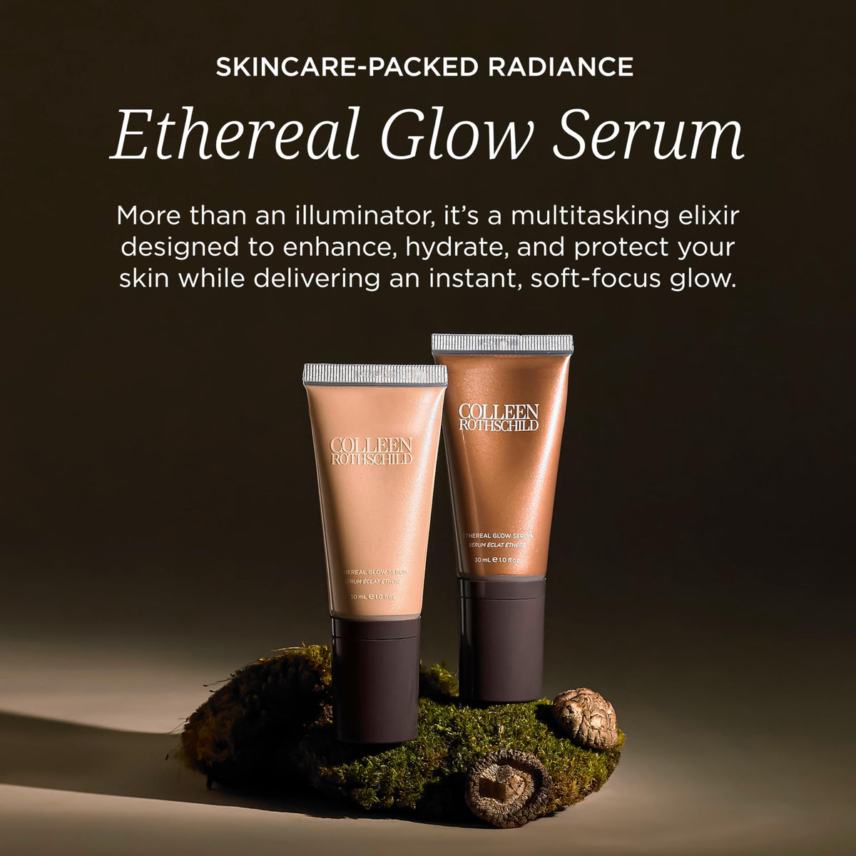 Colleen Rothschild serum texture drop demonstrating lightweight hydration and spreadability