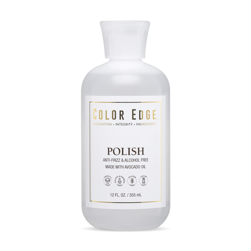 Color Edge bottle front view showing label and 12oz size for clear identification