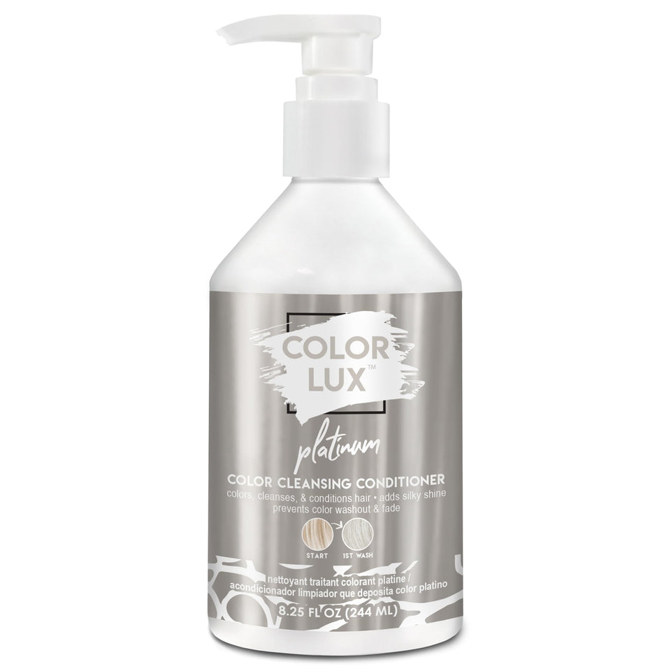 Color Lux front bottle shot showing label and size, highlights convenience